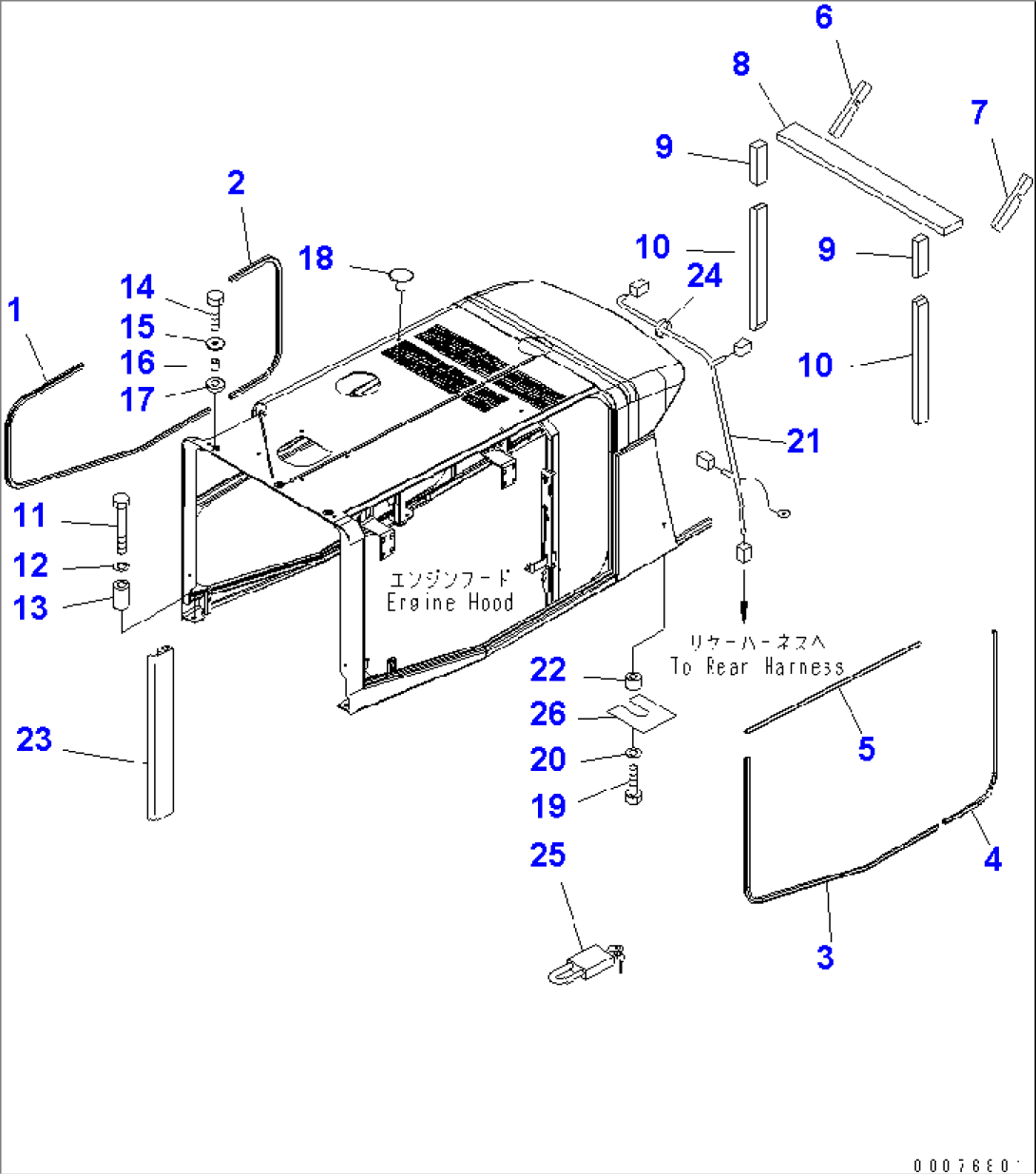 HOOD (SHEET AND MOUNTING PARTS)