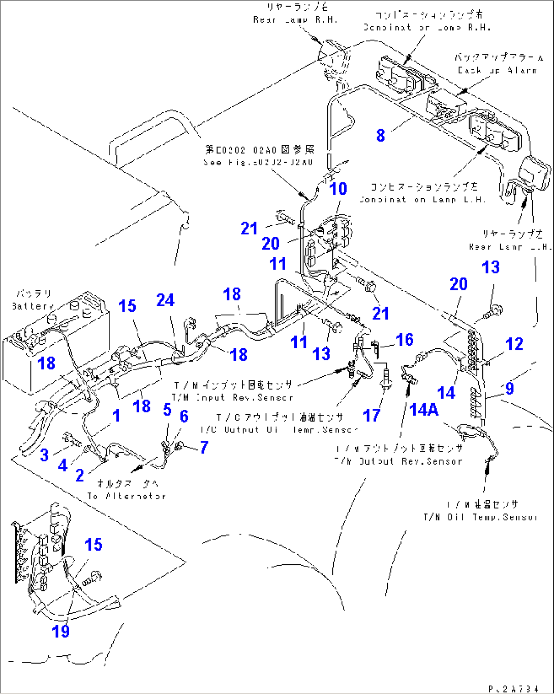 REAR HARNESS (WIRING¤ 2/2)(#50001-51000)