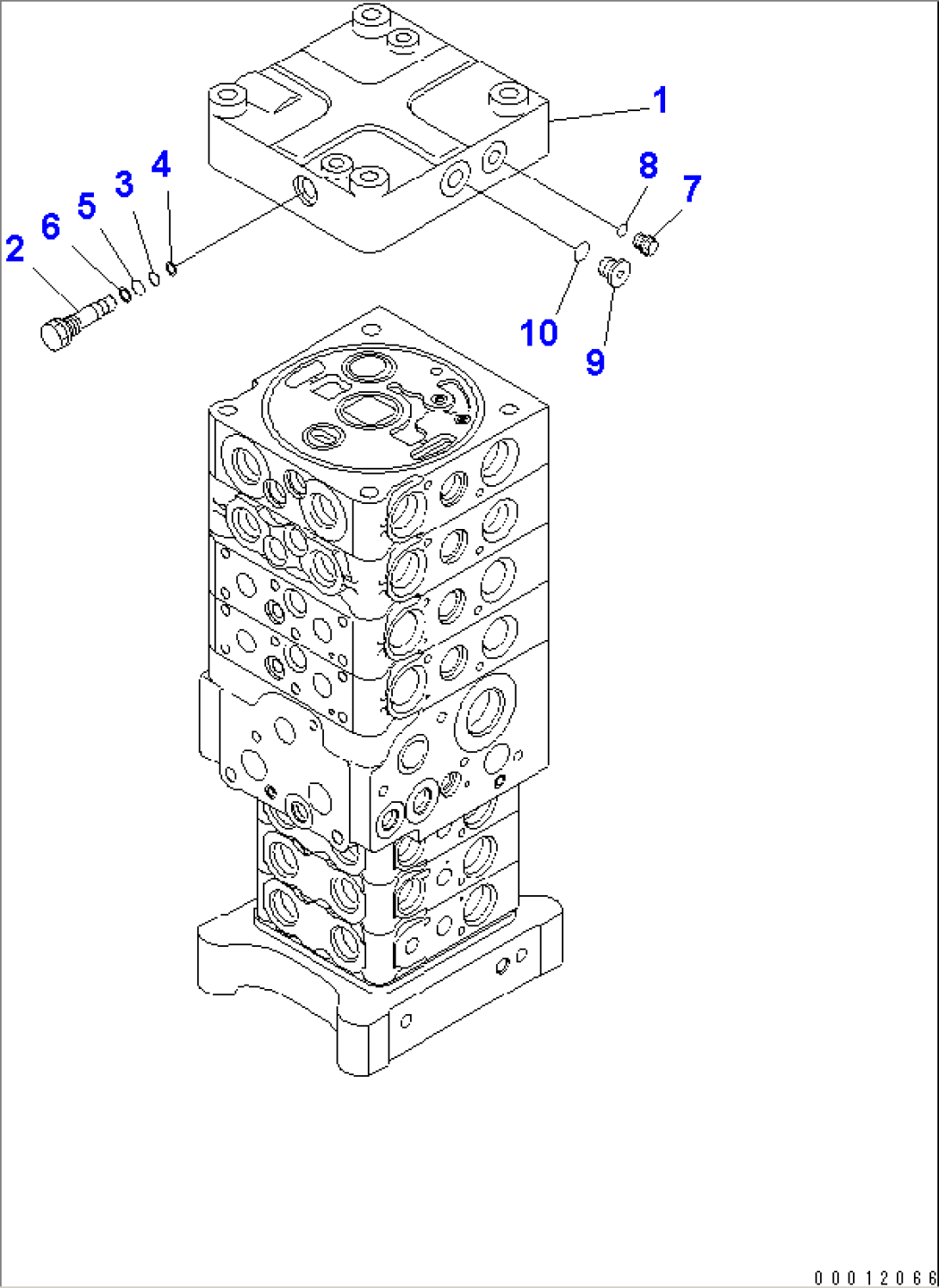MAIN VALVE (7-VALVE) (1/29) (WITH ARM LOCK VALVE)