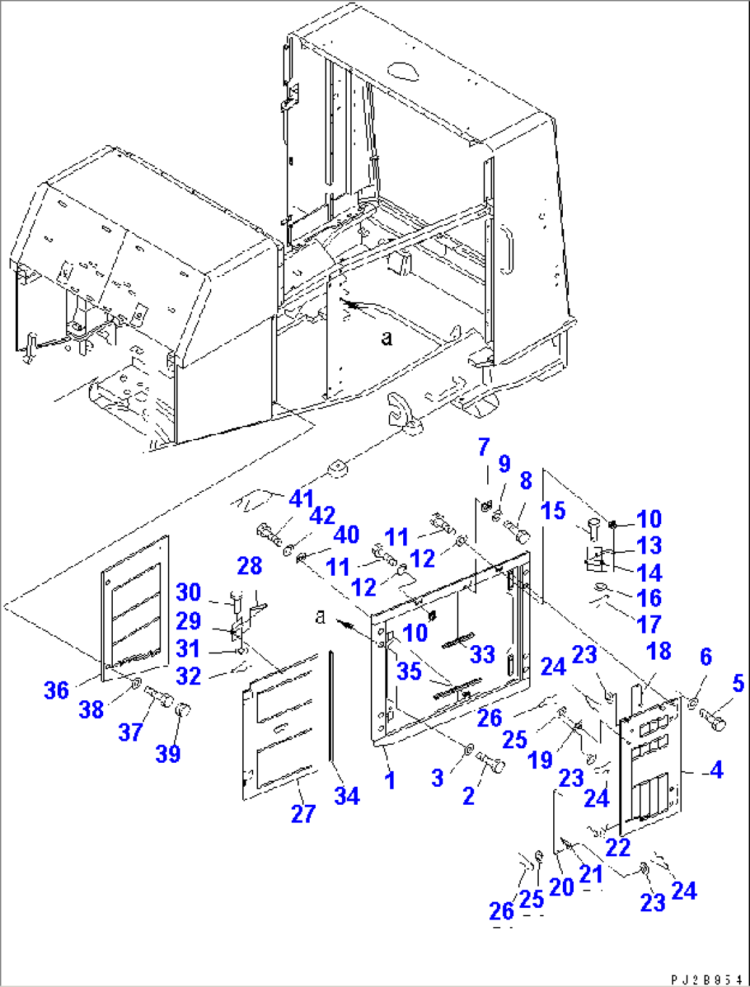 HOOD (SIDE DOOR AND COVER) (1/2) (L.H.)(#50014-50029)