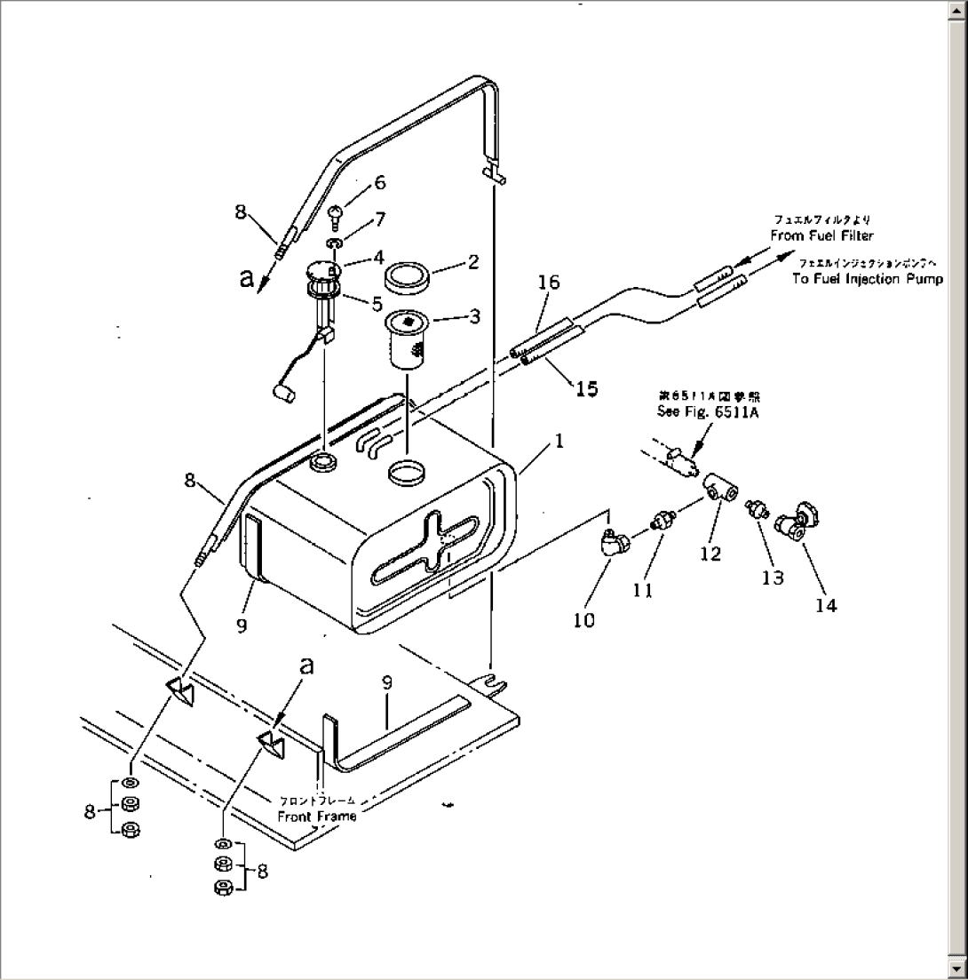 FUEL TANK AND PIPING(#2101-)