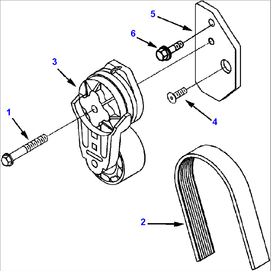 FIG. A6010-02A0 ALTERNATOR DRIVE