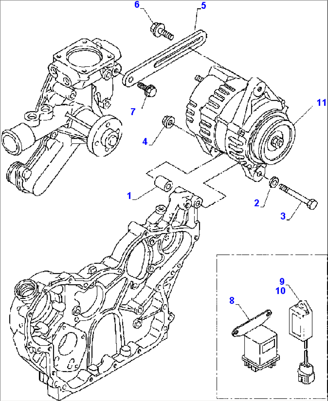 FIG. A0601-01A0 GENERATOR MOUNTING