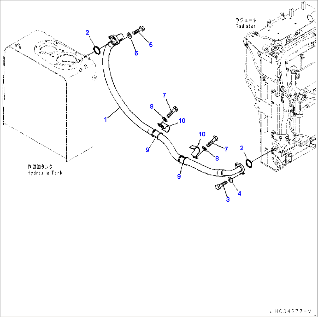 Oil Cooler Piping (#10001-)