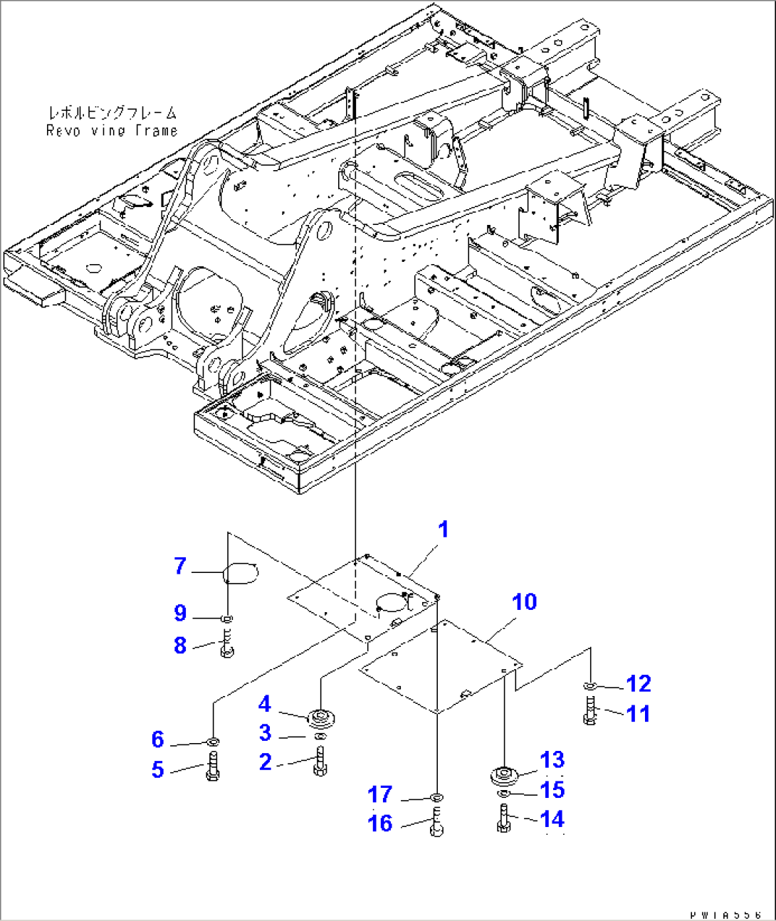 UNDER COVER (REVOLVING FRAME) (DECK¤ R.H.)(#11001-)