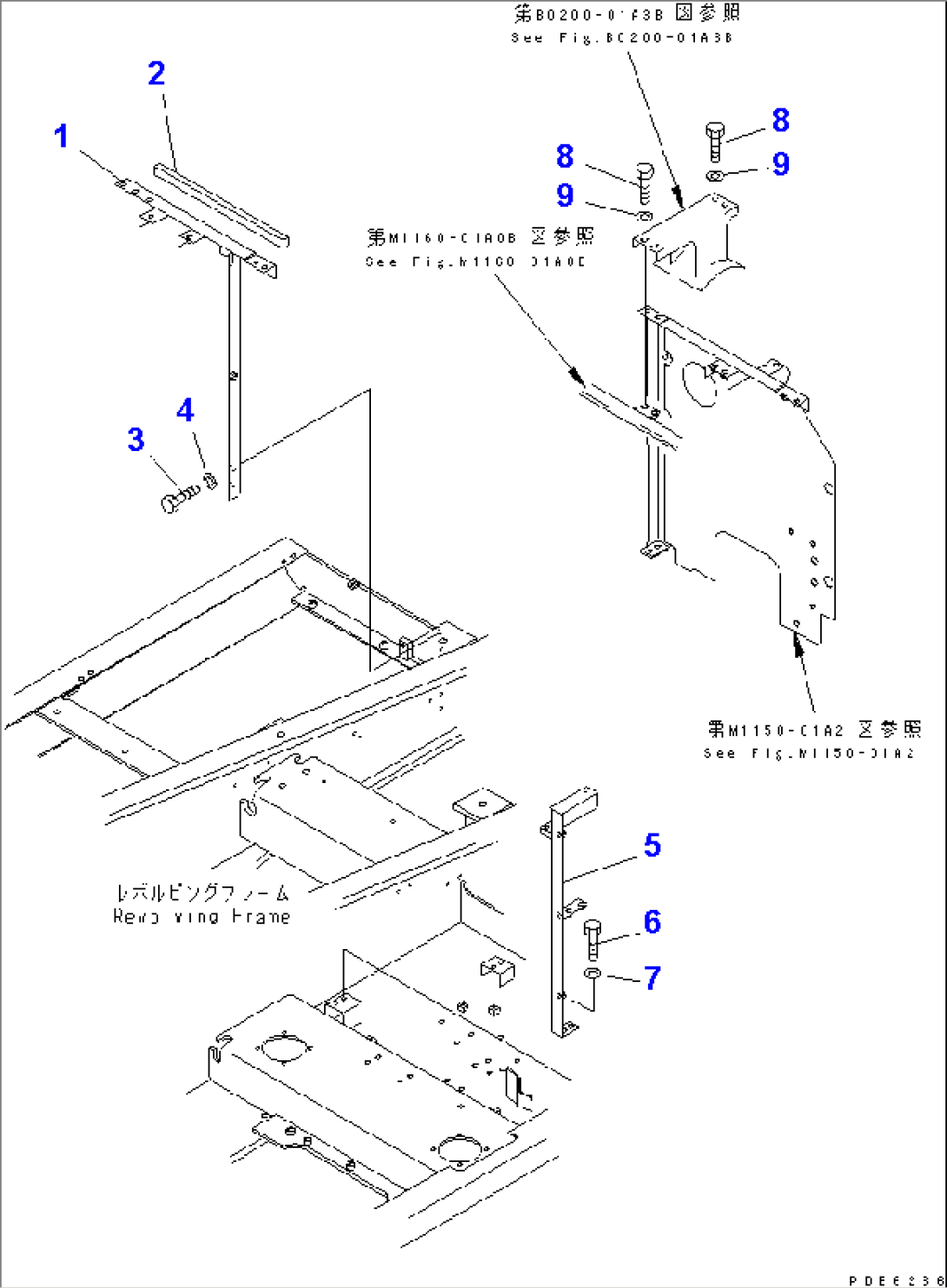 FRAME (MACHINE CAB)(#C10001-)