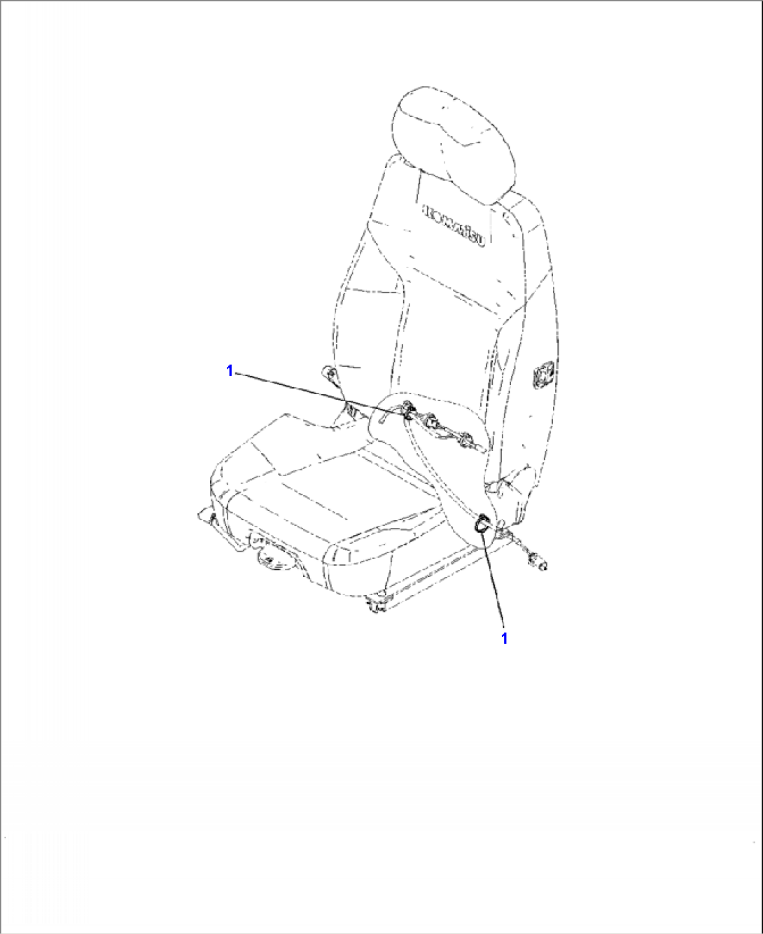 K0110-001002 OPERATORS SEAT STRAP TIE