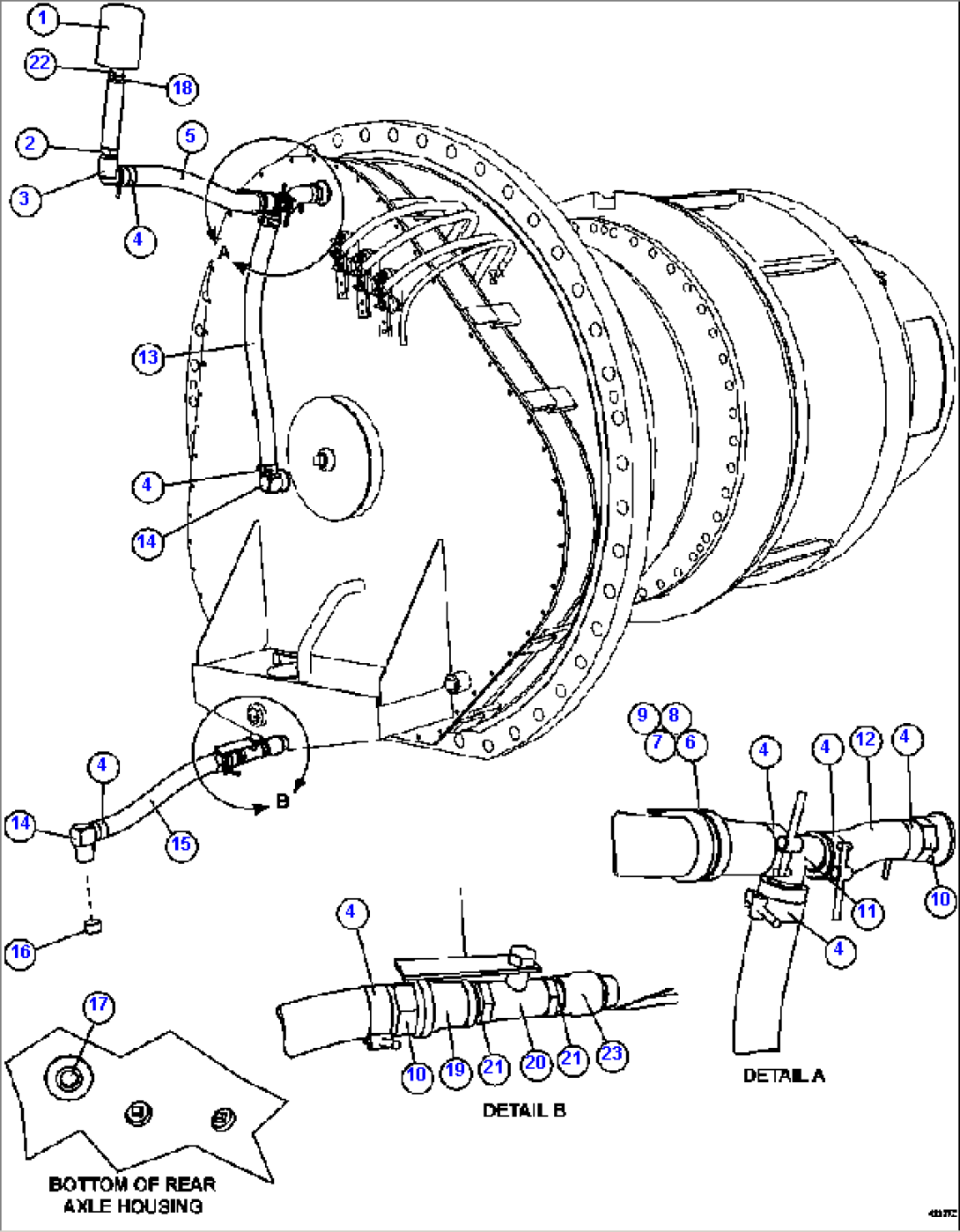 WHEEL MOTOR PIPING