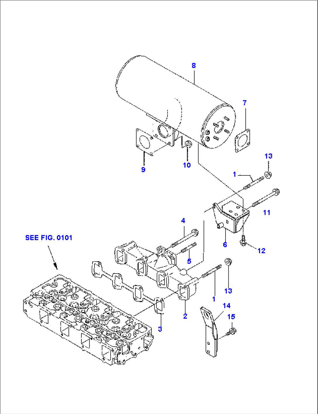 EXHAUST MANIFOLD AND SILENCER