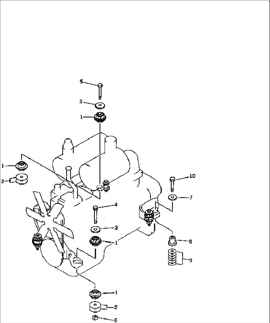ENGINE MOUNTING PARTS