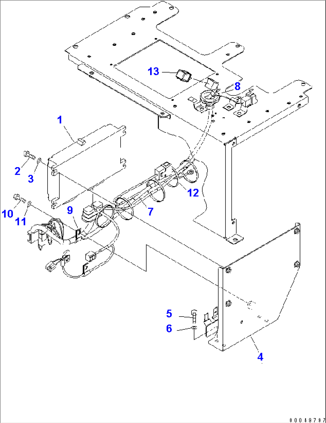 FLOOR (KOMTRAX) (FOR EXCEPT JAPAN)(#2001-2610)