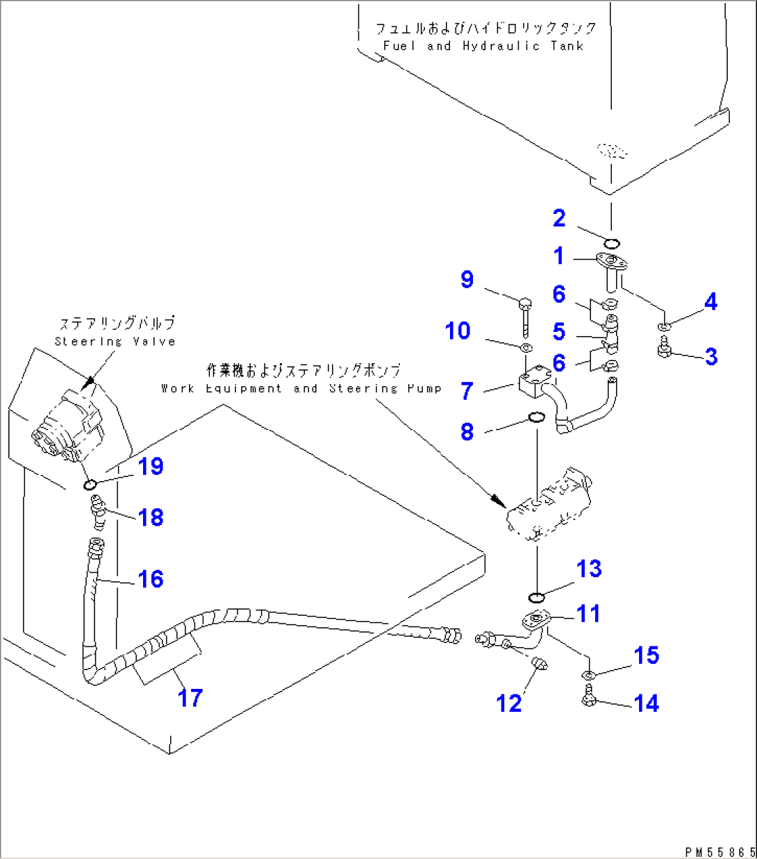 STEERING PIPING (1/2)(#1001-1247)