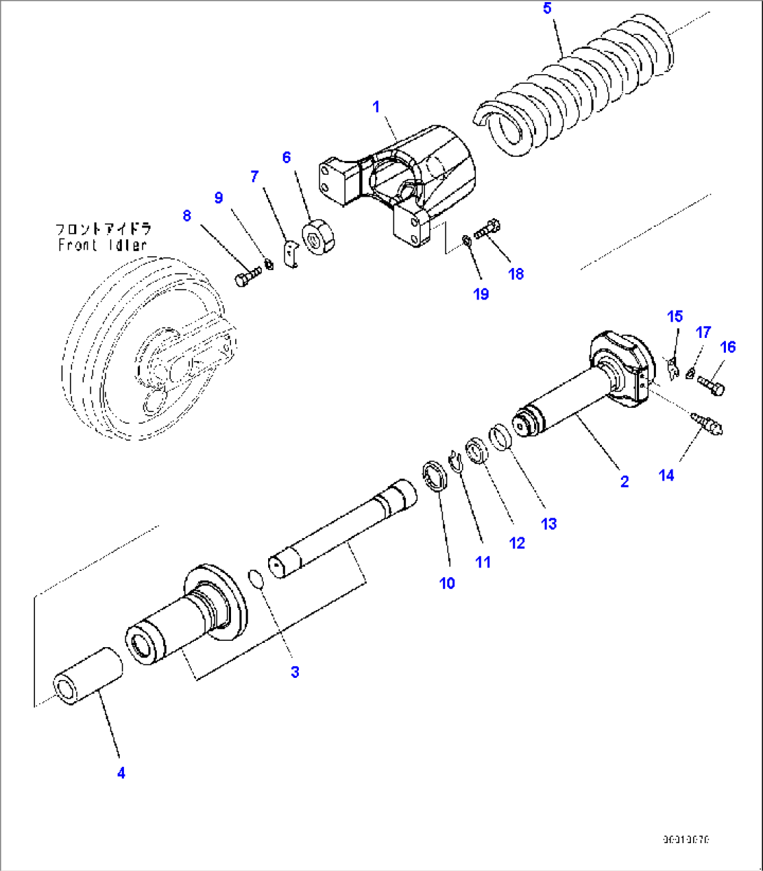 Front Idler and Idler Cushion, (2/2) (#75001-75720)