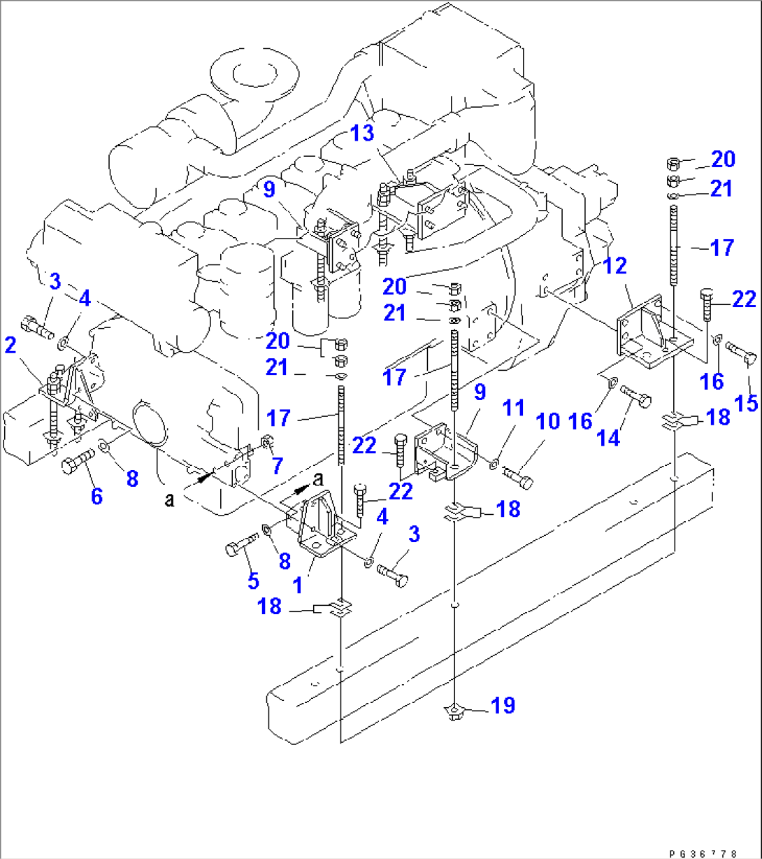 MARINE ENGINE MOUNTING (MGN133X-1)