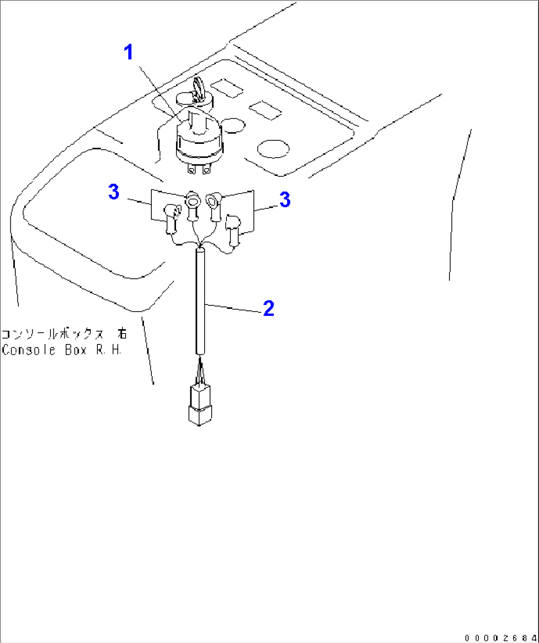 FLOOR (ELECTRICAL) (STARTING SWITCH) (FOR CANOPY AND EXCEPT JAPAN)