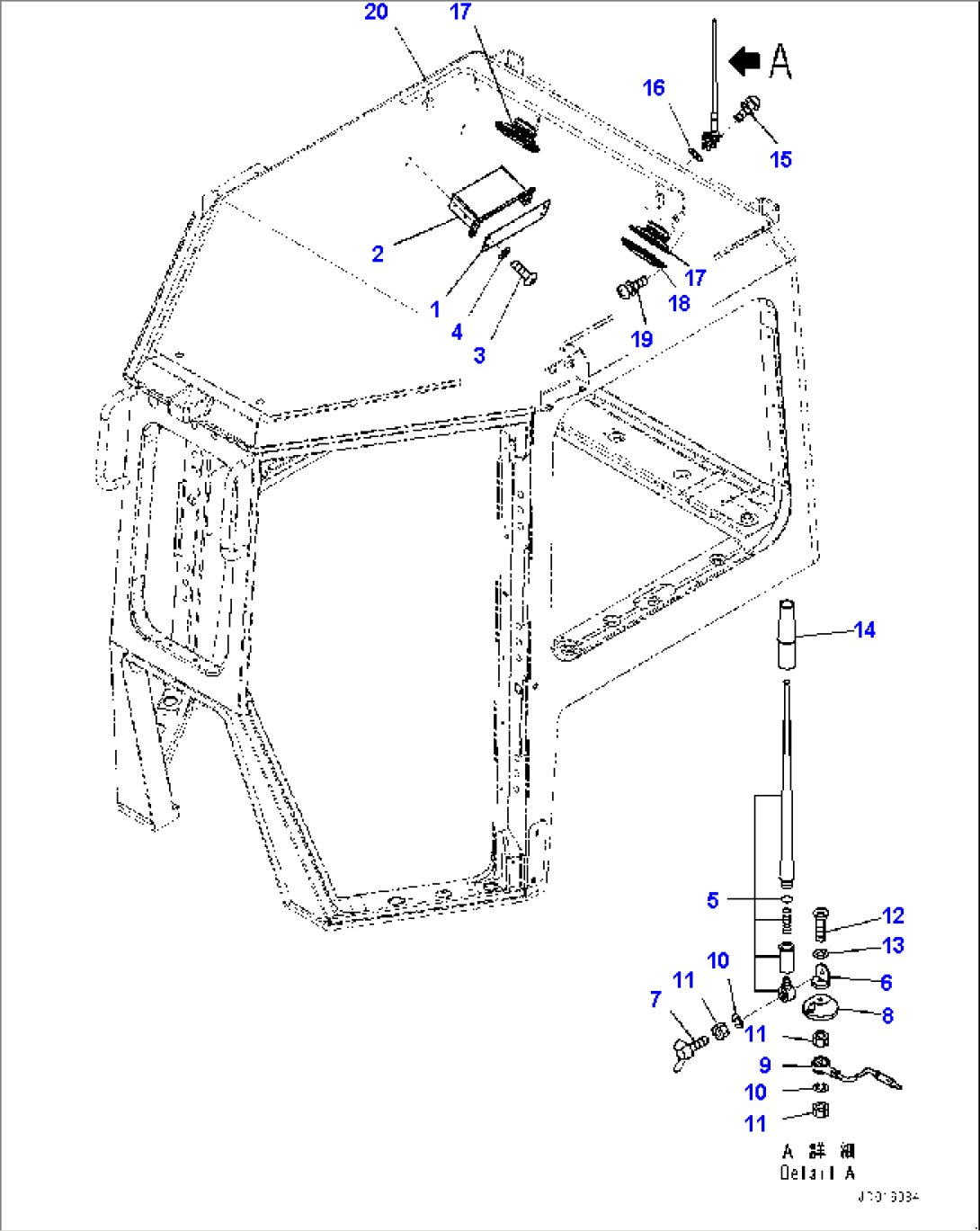 Cab, Front and Rear Wiper (#20200-)