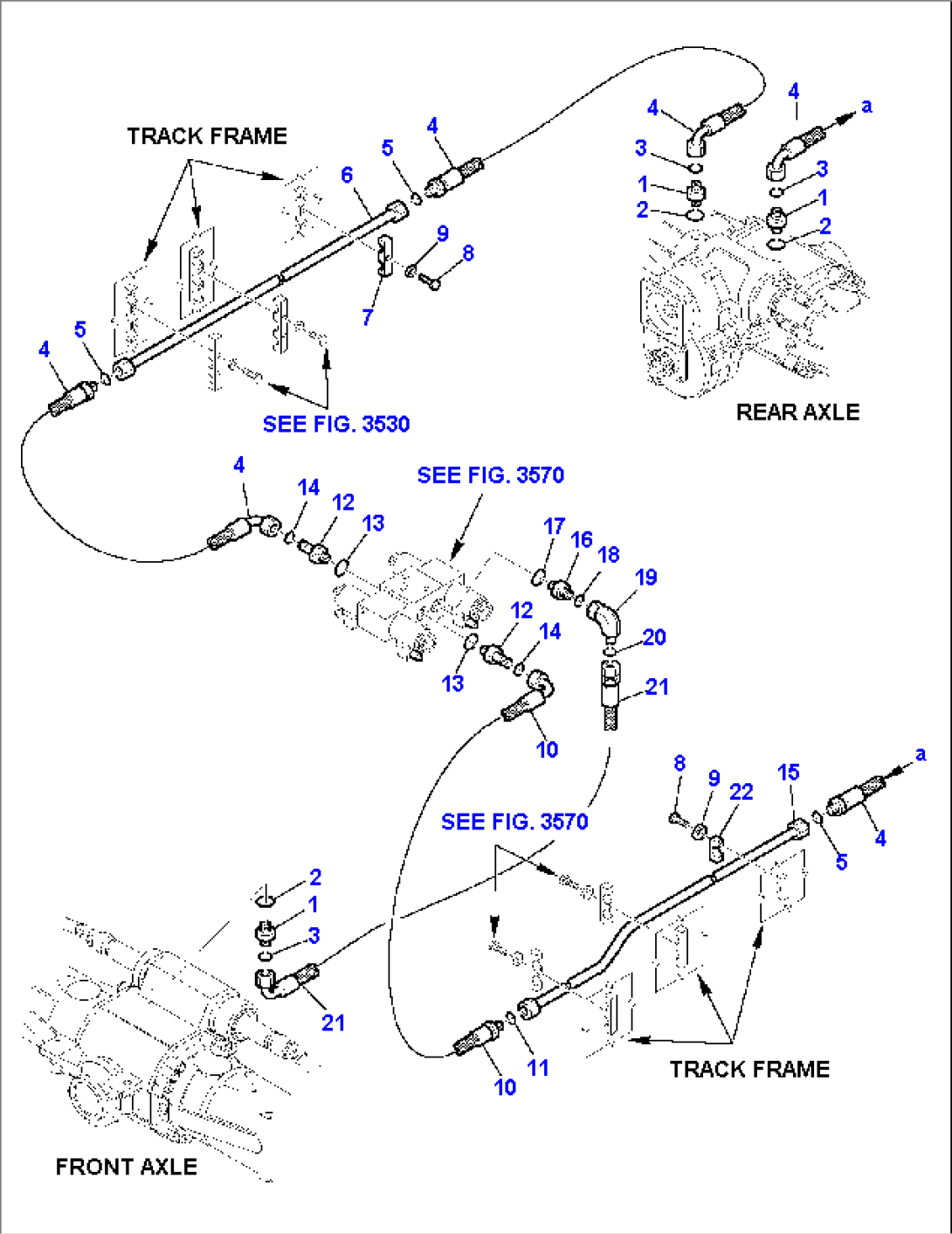 HYDRAULIC PIPING (STEERING LINE) (2/2)