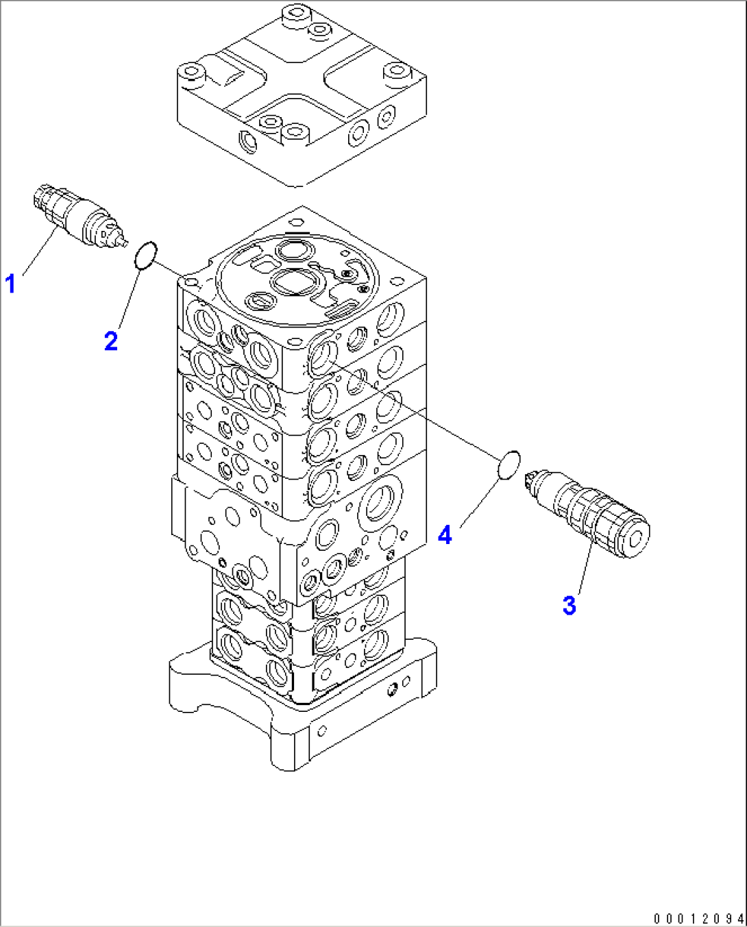 MAIN VALVE (7-VALVE) (29/29) (WITH ARM LOCK VALVE)