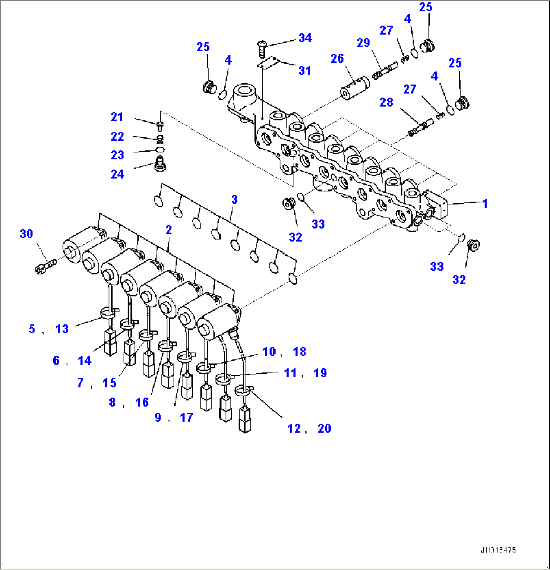 Solenoid Valve, Inner Parts (#80001-)