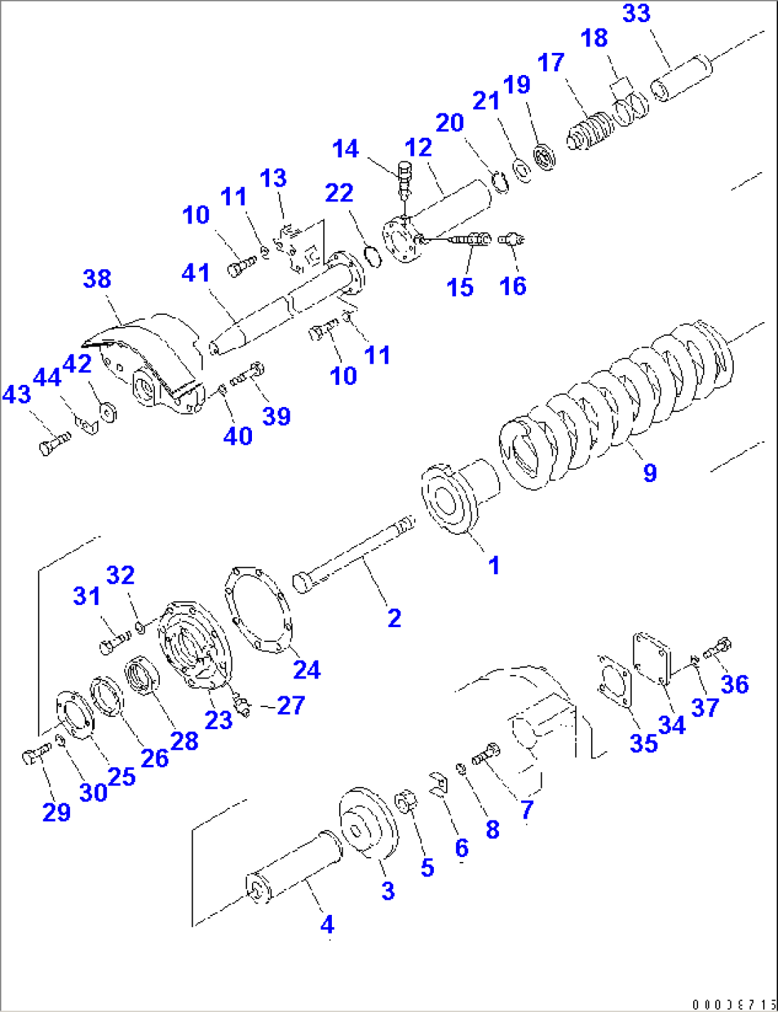 RECOIL SPRING (D85A) (TRIMMING FOR CHINA)(#37673-37821)