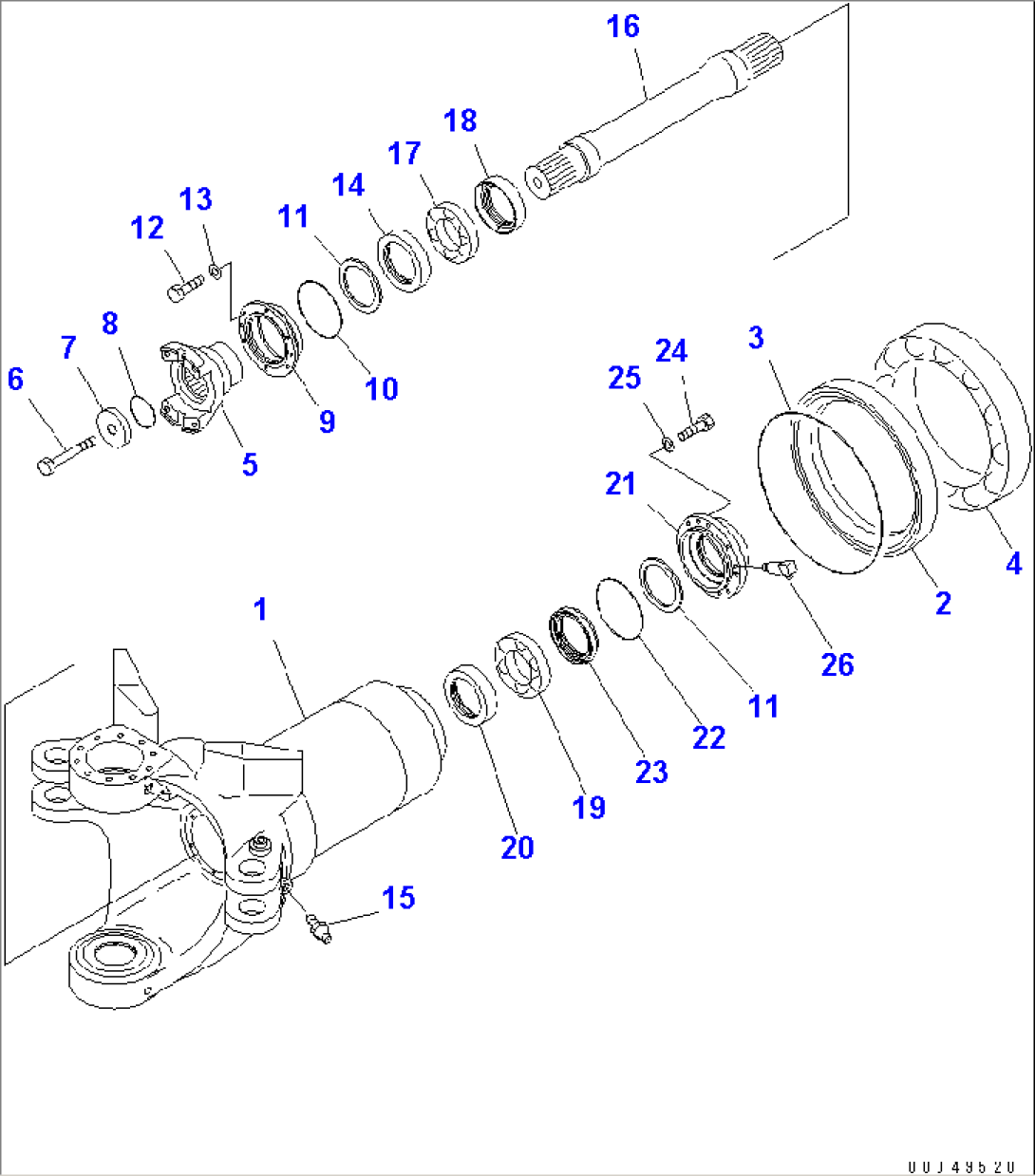 HITCH FRAME (FRAME AND RELATED PARTS)(#7001-)