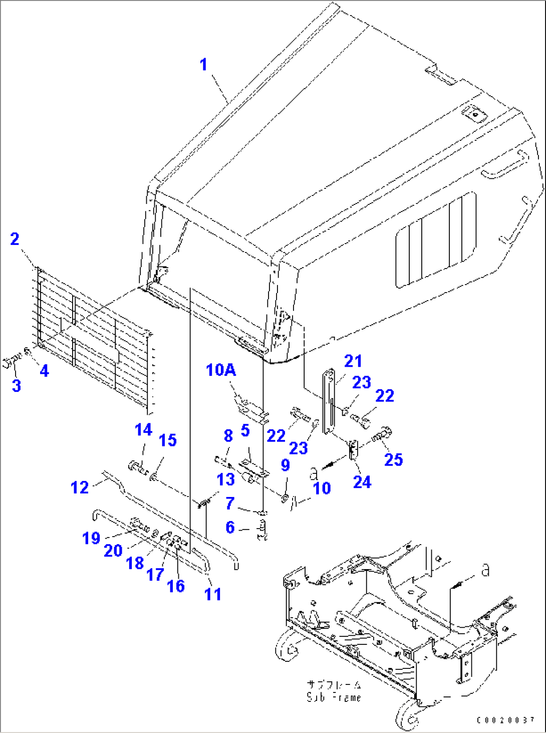 ENGINE HOOD AND RELATED PARTS (1/2)(#1001-1172)