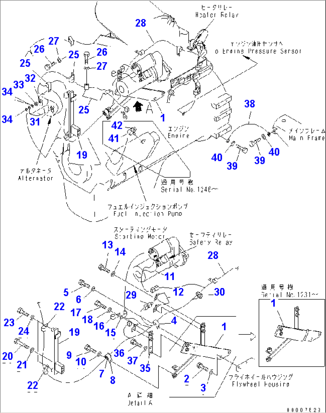 ENGINE WIRING (R.H. AND EARTH)