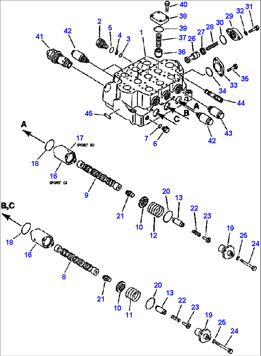 3-SPOOL CONTROL VALVE (1/4)