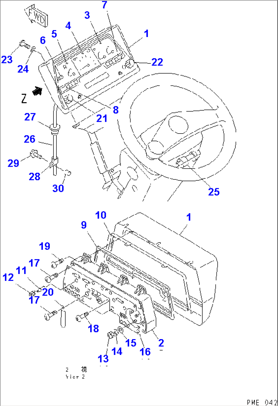 INSTRUMENT PANEL(#50001-)