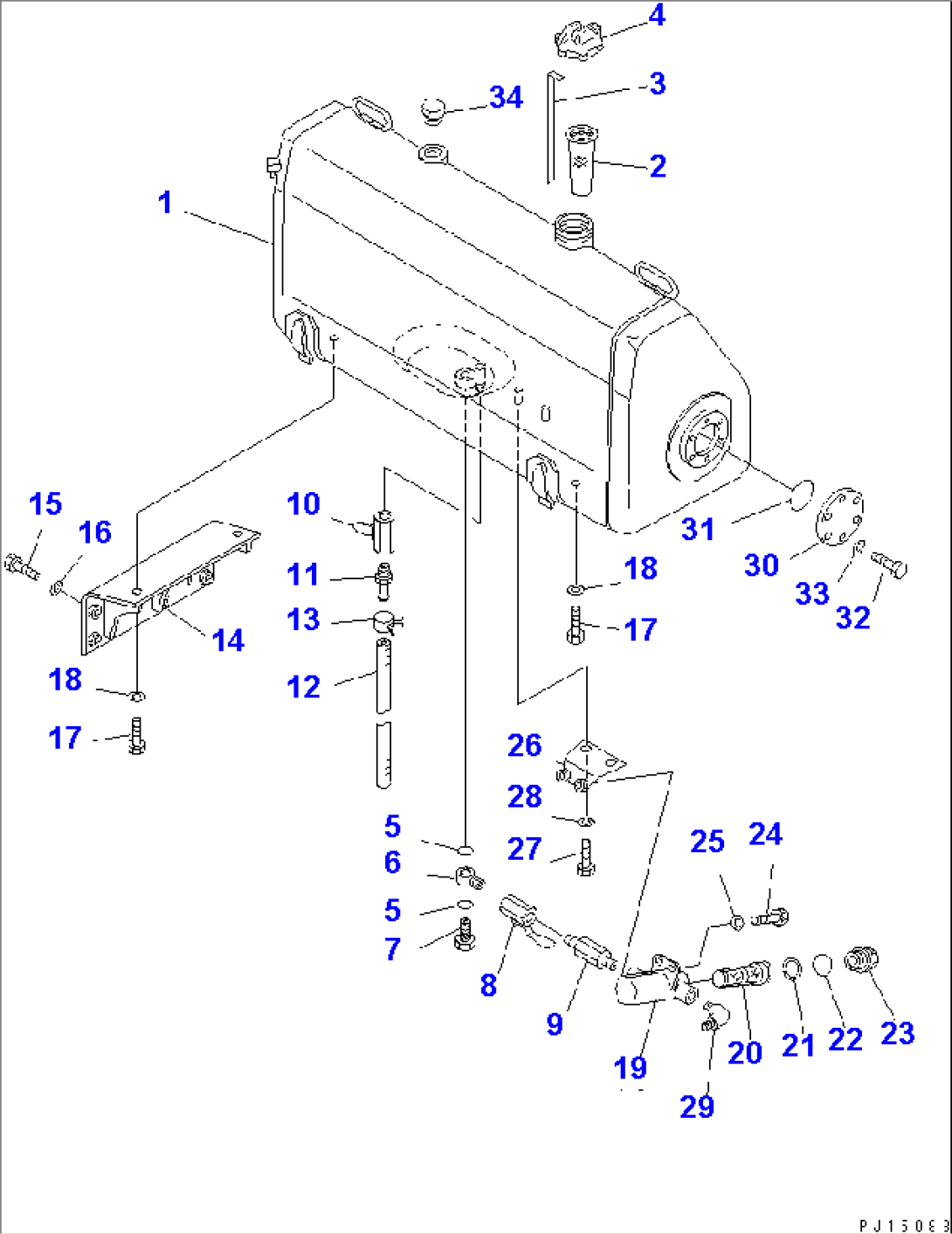 FUEL TANK (FOR QUICK CHARGE)(#35001-)