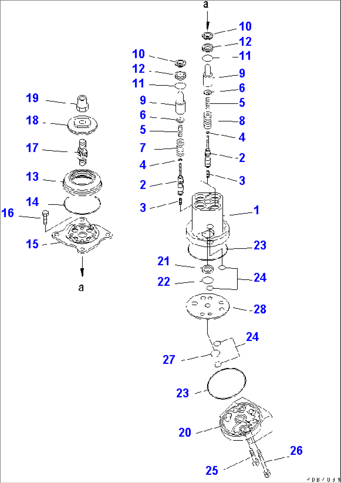 PPC VALVE (FOR WORK EQUIPMENT) (HOSE¤ L.H.)(#31001-)