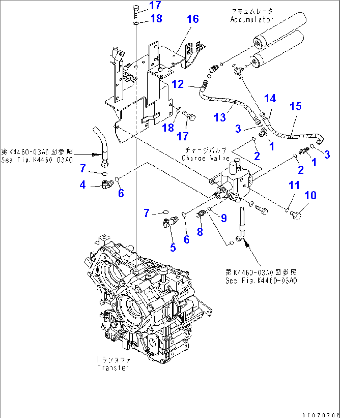 BRAKE CONTROL (CHARGE VALVE MOUNTING PARTS)(#75001-)