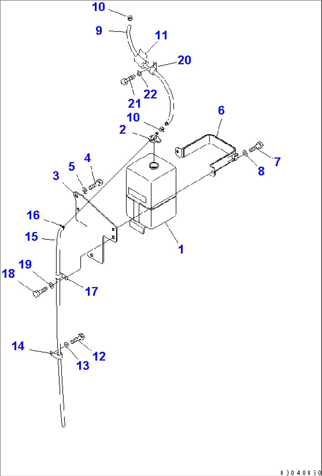 RADIATOR (RESERVE TANK)(#11001-)