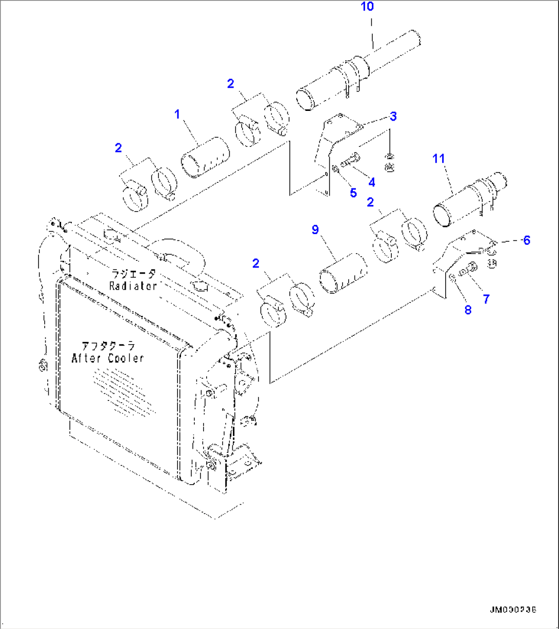 Cooling System, Air Intake Piping (#2785-2905)