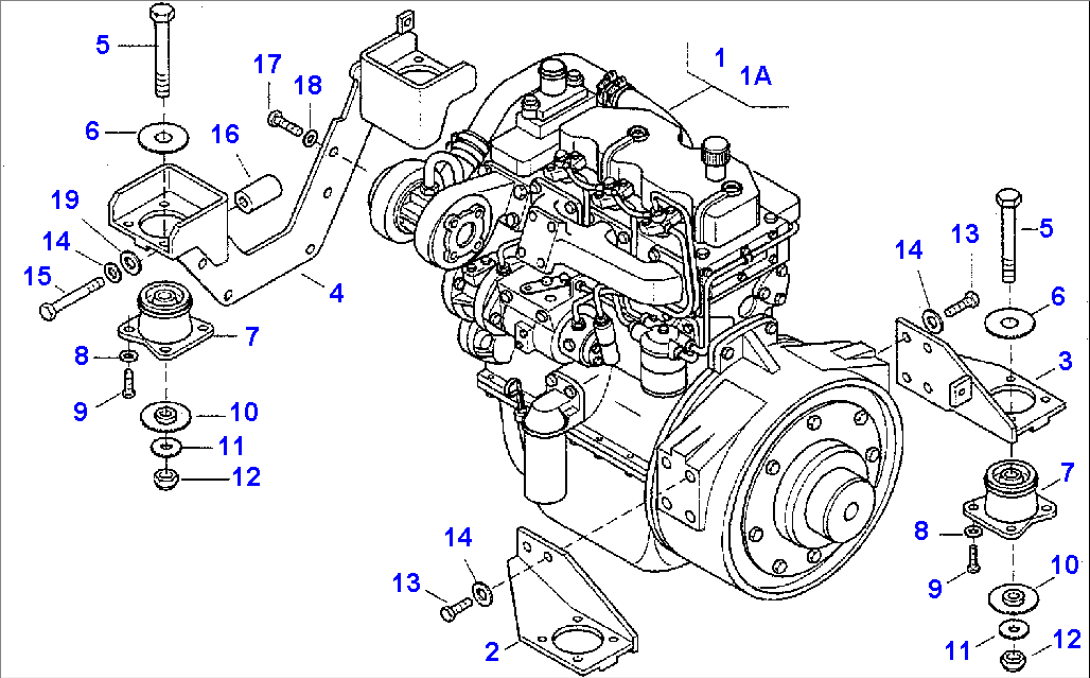 ENGINE, ENGINE MOUNTING