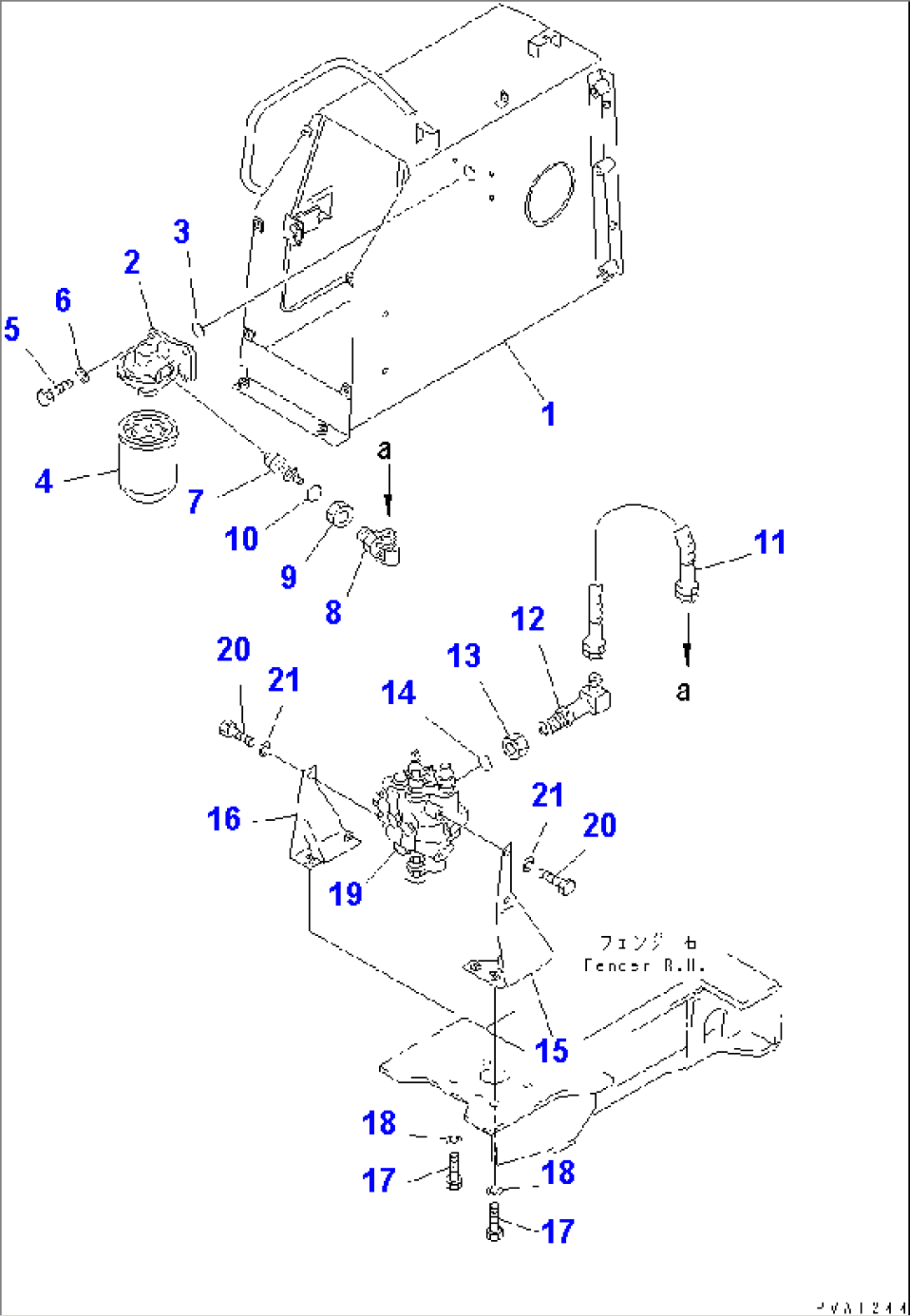 HYDRAULIC TANK AND FILTER(#42001-42722)