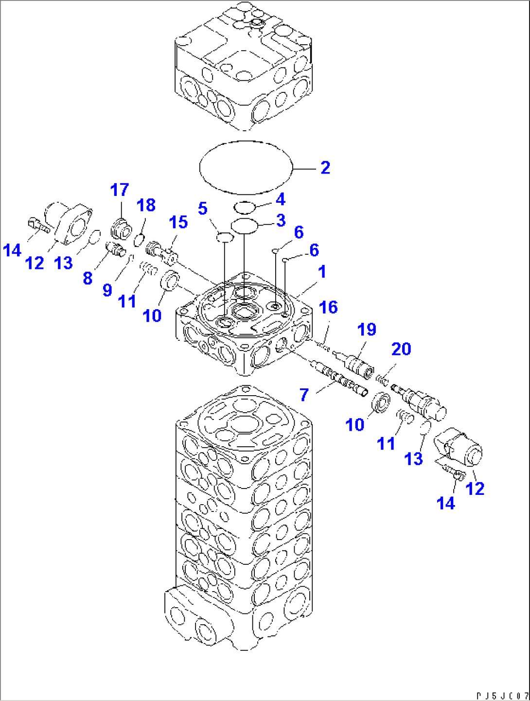 MAIN VALVE (8-VALVE) (12/15)(#57000-)