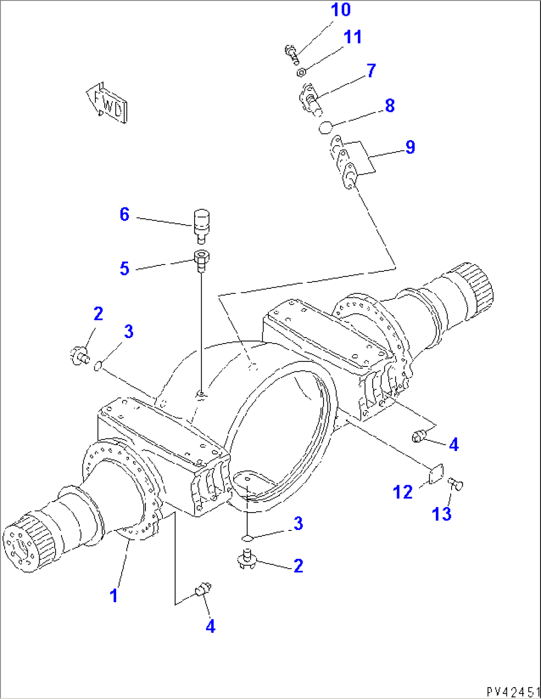 FRONT AXLE HOUSING