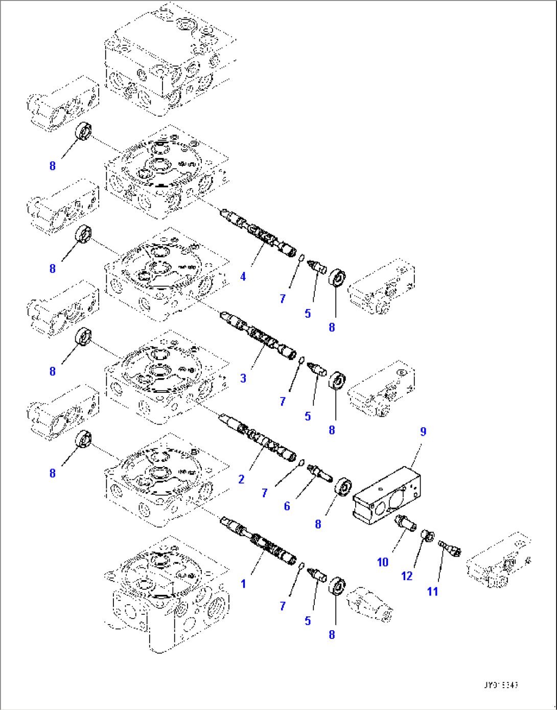 Control Valve, 5-Valve (2/12) (#B60001-)