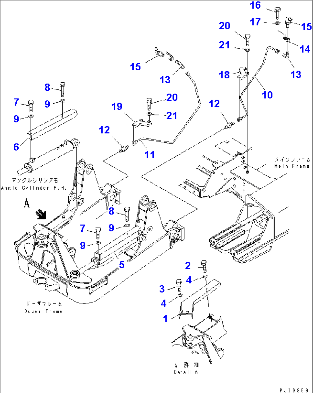 DOZER OIL LINE (COVER) (FOR PAT)(#50001-50289)