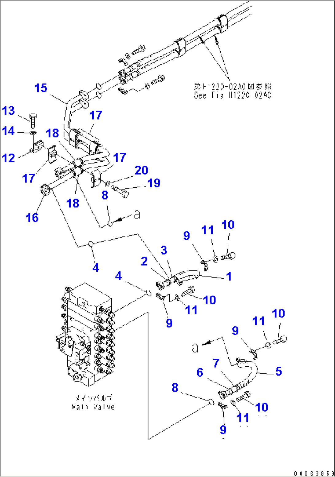 FEEDER LINES (MAIN FRAME PIPING)(#1001-)