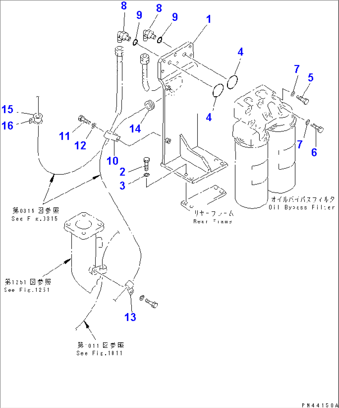 ENGINE BYPASS FILTER AND PIPING