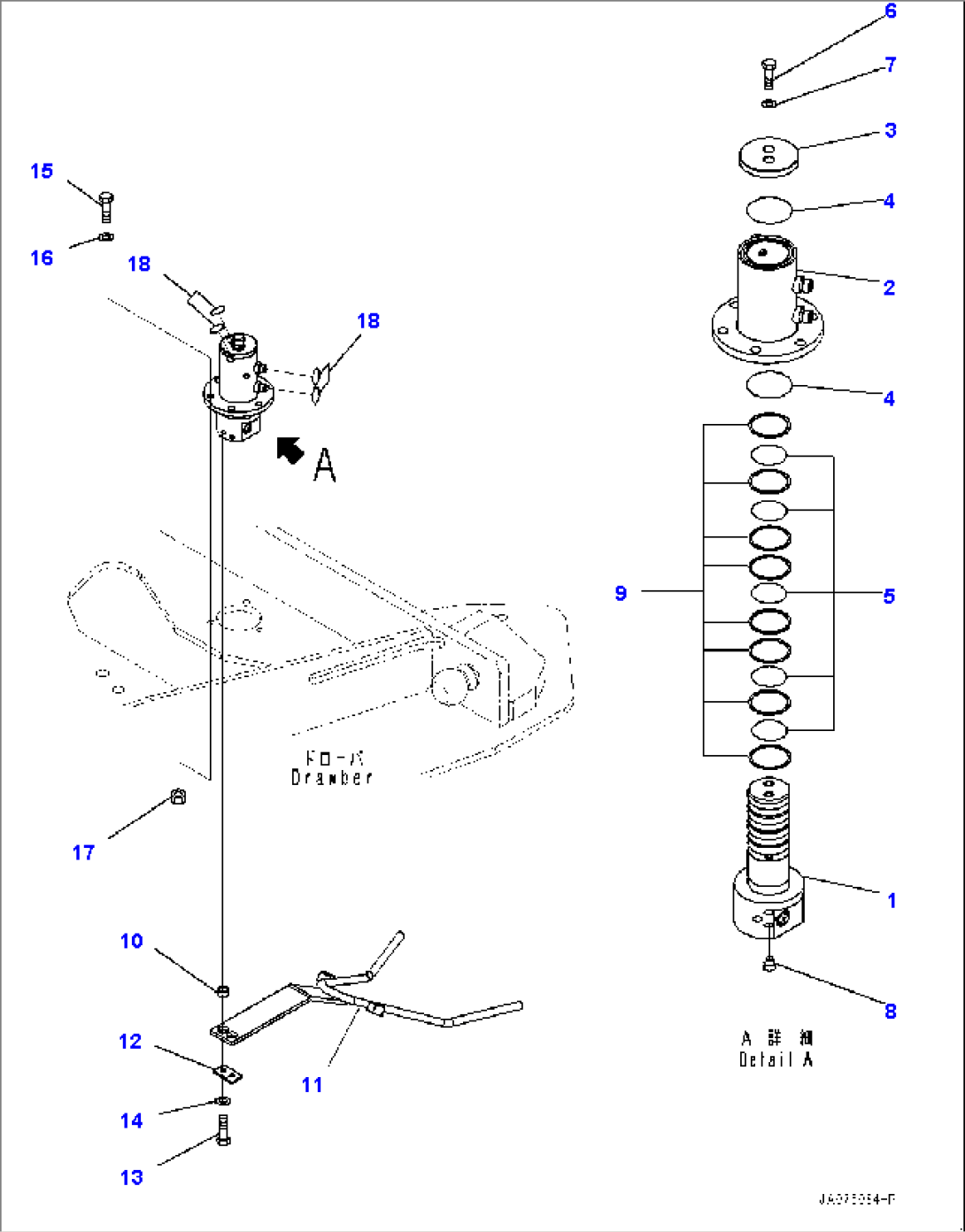 Circle Drawbar, Swivel Joint, 4-Way Type (#1001-)