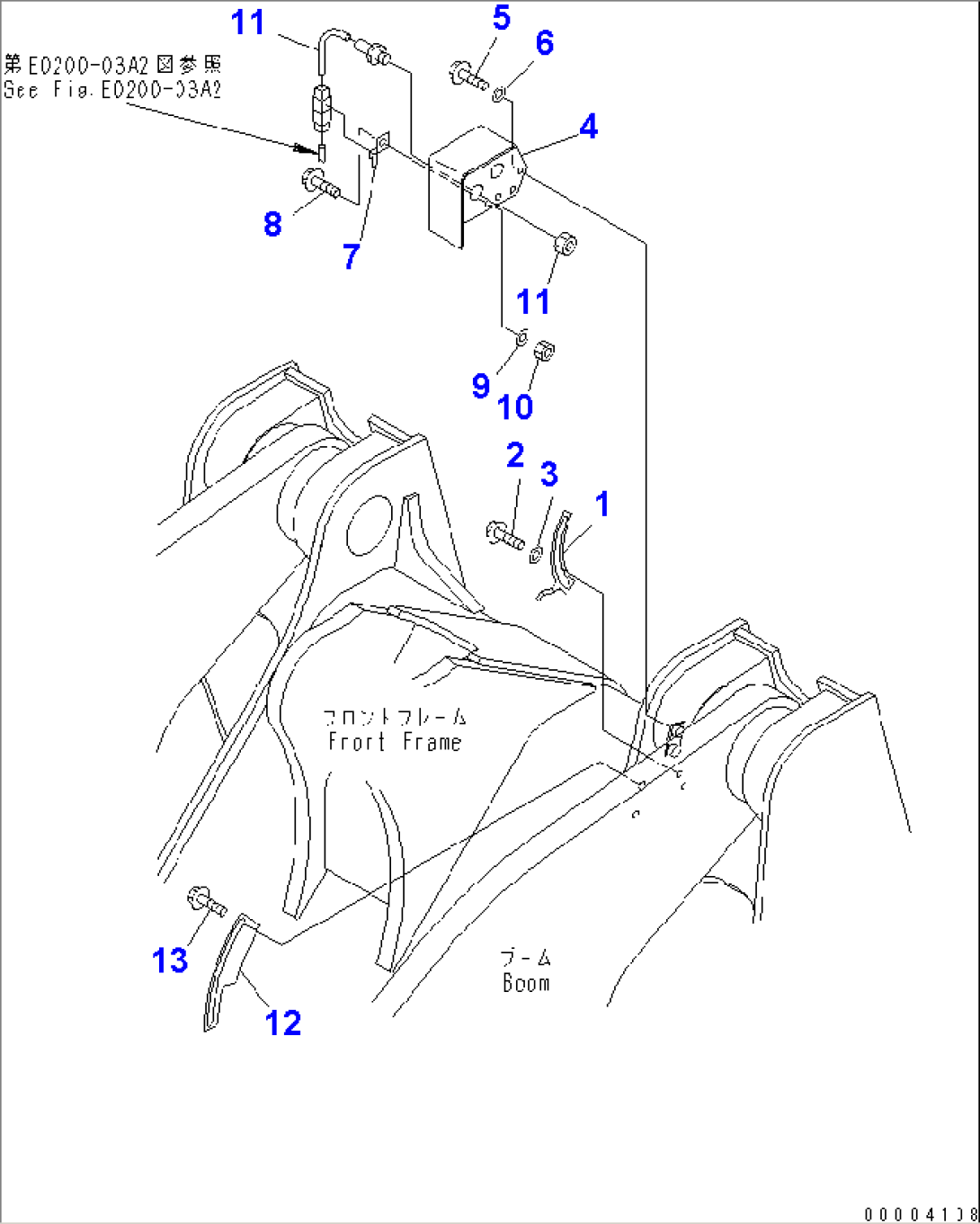LIFT ARM AND BELLCRANK (BOOM KICK OUT) (WITH ACTIVE WORKING)(#54001-)