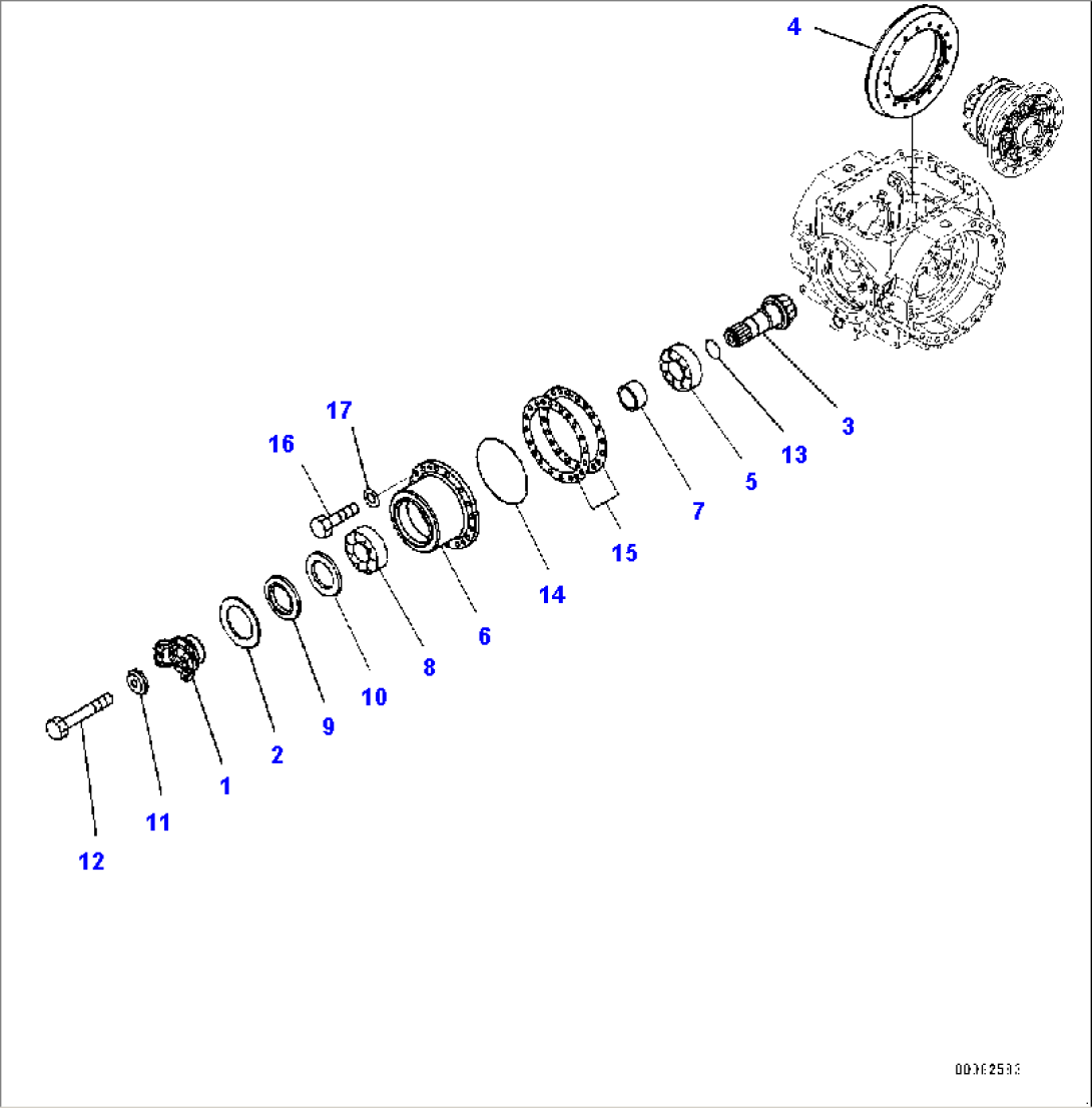 Rear Axle, Final Drive R.H. (#90216-)