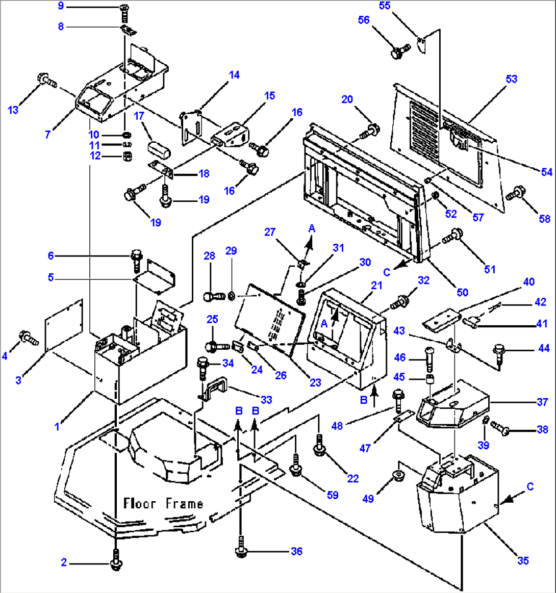 CONSOLE BOX (FOR MACHINES WITHOUT CAB)