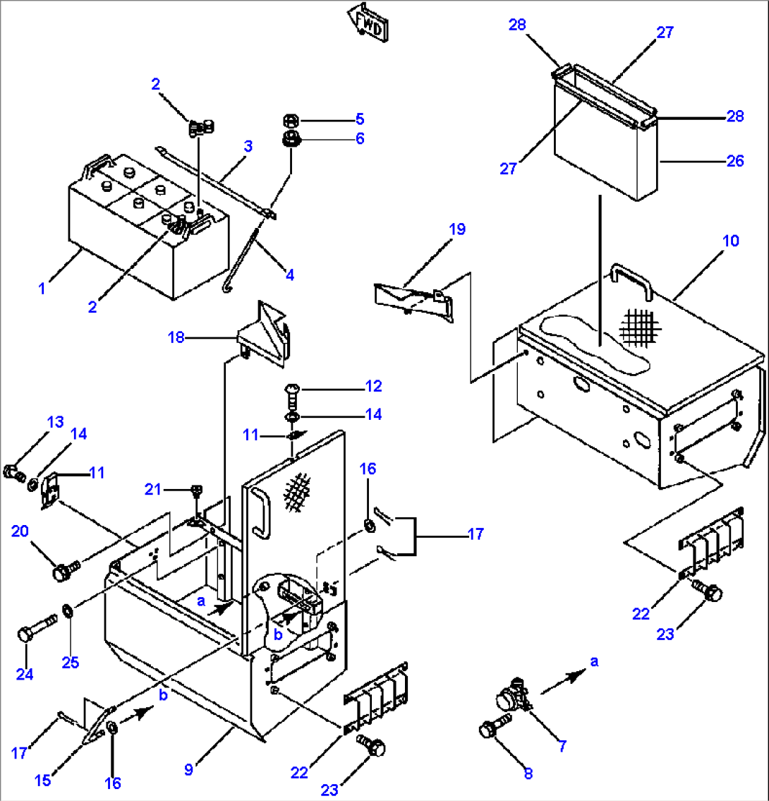 BATTERY AND BATTERY RELAY