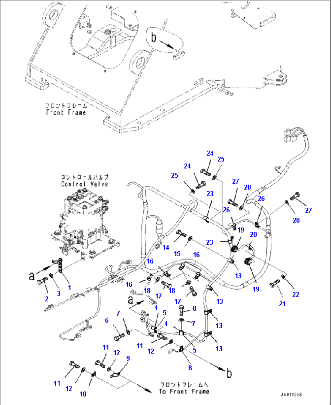 E0200-001002 WIRING HARNESS FRONT MOUNTING (1/3)