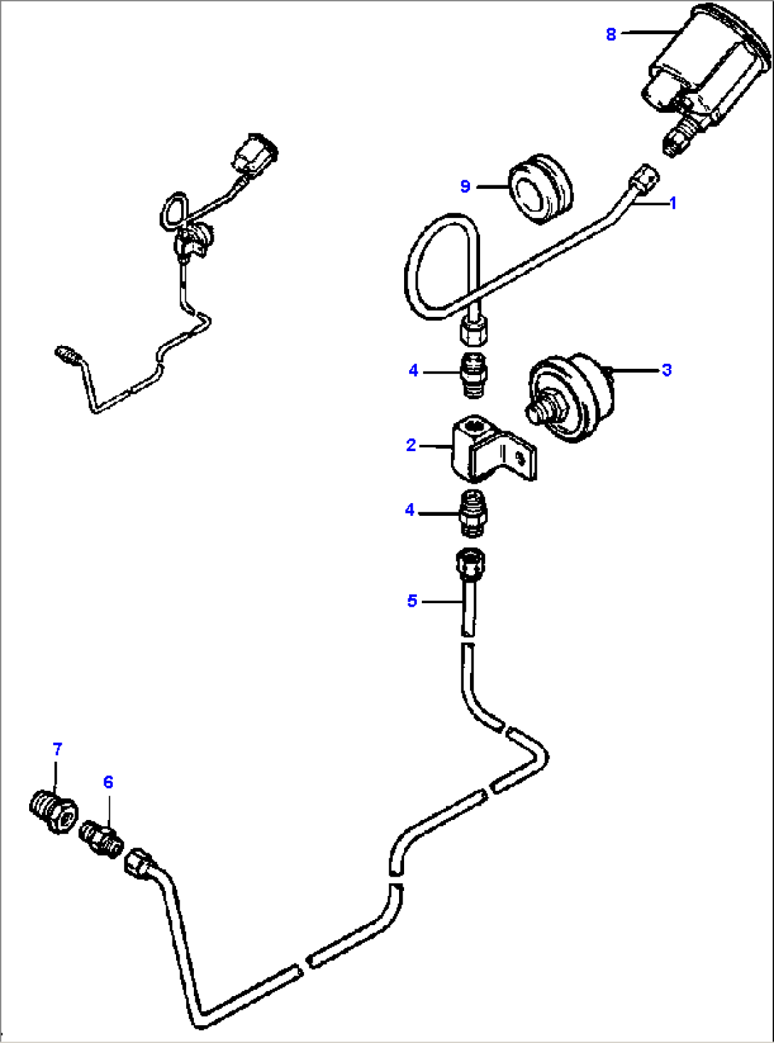 ENGINE OIL PRESSURE GAUGE PIPING