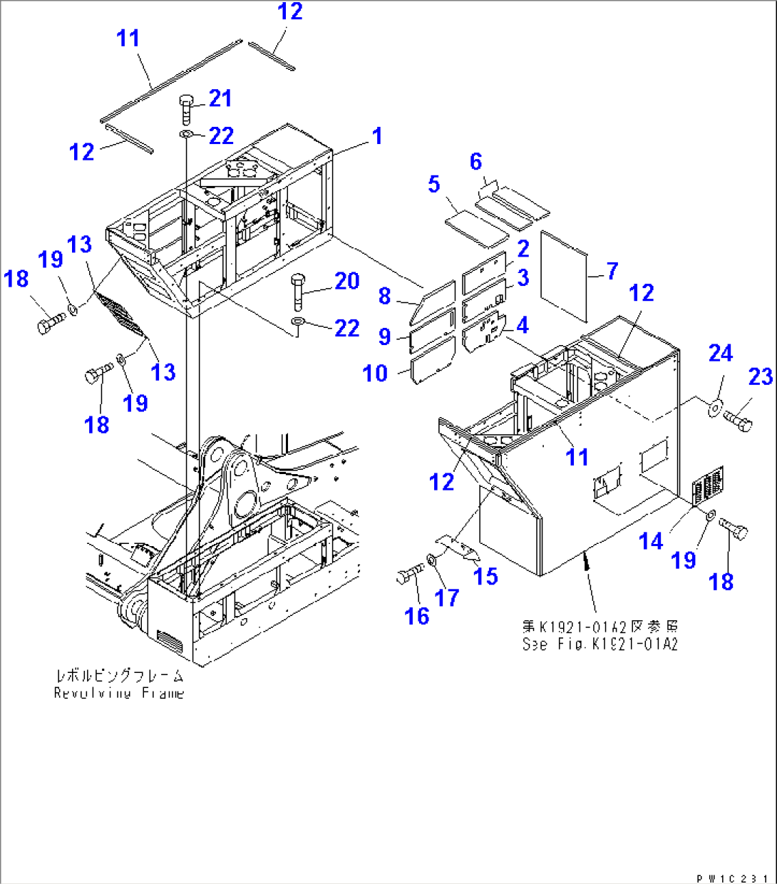 CAB MOUNT (FRAME R.H.) (LINCOLN)(#10011-11001)